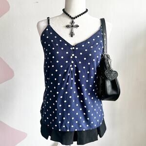 Old Navy Polka Dot Tank Top, Retro‎ 90s 2000s Casual Pinup Vintage Small